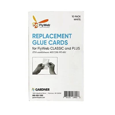 Pack of 10 Glue Boards for FLYWEB Flying Insect Fly Light Trap Fly Web - Image 1 of 4