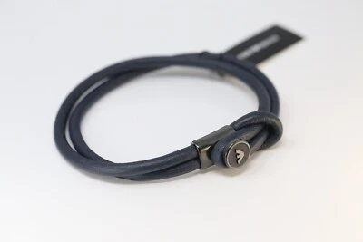Pulsera Emporio Armani EGS2214020 Unisex Cuero Azul Marino Acero Inoxidable Foto 1 de 4