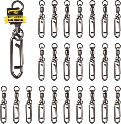 25Pcs Fishing Speed Clips Quick Change Fishing Snap Swivels Fishing Power Clips - Image 1 of 4