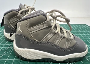 Nike Air Jordan Retro XI 11 OG ‘Cool Grey’ 2021 Toddler 378040-005- SZ 4c. D1 - Picture 1 of 10
