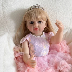 22 Inch Reborn Toddler Dolls Realistic Girl Baby Doll Real Looking Reborn Baby - Picture 1 of 4