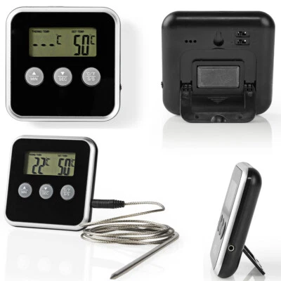 Fleischthemometer Koch Thermometer Digital Ofenthermometer bis 250°C mit Timer - Bild 1 von 4