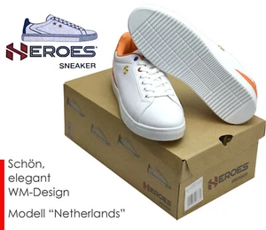 HEROES Shoes Lace Up White Orange Holland Tennis Women's Sport Shoes Size 38 - Picture 1 of 9