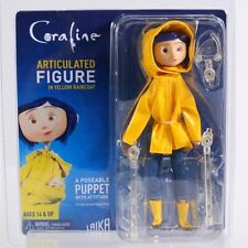 7" ABS/PVC Striped Shirt /Yellow Raincoat Coraline NECA Action Figure Toy Doll