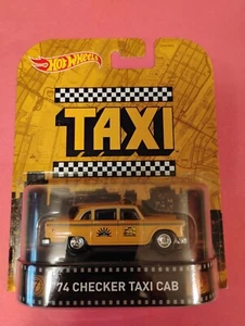 2016 Hot Wheels Retro Entertainment TAXI - '74 Checker Taxi Cab gelb - Bild 1 von 4