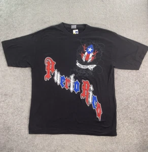 NWT Vintage Phat Doc Shirt Mens 3XL Black Cotton Heavy Coqui Frog Puerto Rico - Picture 1 of 10