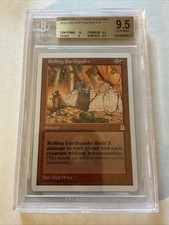 MTG Magic The Gathering ROLLING EARTHQUAKE P3K Portal Three 3 Kingdoms BGS 9.5