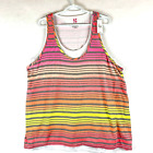 Lane Bryant Tank Top Womens 22/24 Striped Active NEW NWT $40 Double Layer