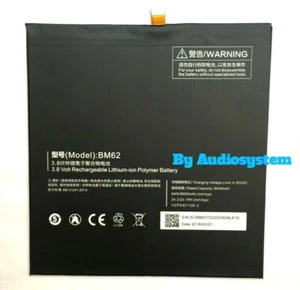 BATTERIA ORIGINALE XIAOMI per MI PAD3 / PAD 3 BM62 6400MaH MEC91 PILA RICAMBIO - Picture 1 of 1