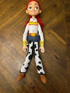Disney Toy Story Plush Body Vinyl Head Jessie Doll 15" Thinkway No Hat Yarn Hair - Picture 1 of 3