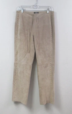 Vintage Boho For Joesph Brown Genuine Suede Pants 100% Leather Size 29 - Image 1 of 4