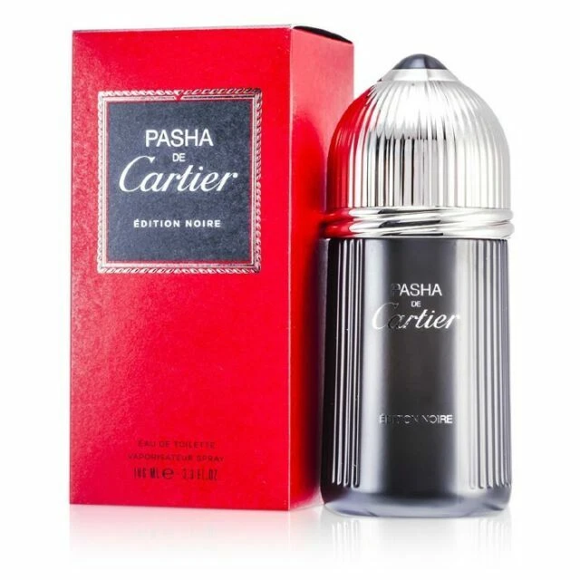 Pasha De Cartier EDITION NOIRE 男士古龙水 3.3 盎司 3.4 全新带盒 — 第 1/1 张图片