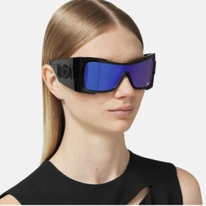 NEW MAXI MEDUSA BIGGIE SHIELD SUNGLASSES VERSACE VE4451 GB1/55 UNISEX NEW - Picture 1 of 13