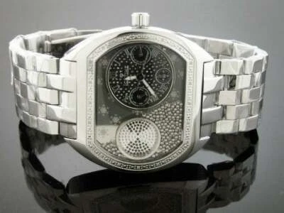 IceTime Holiday quartz watch 20 diamonds 48 mm stainless steel band - Image 1 of 4