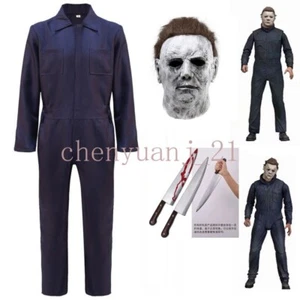 Halloween Kills Michael Myers Classic Adult Children Horror Killer Cosplay Props - Picture 1 of 12
