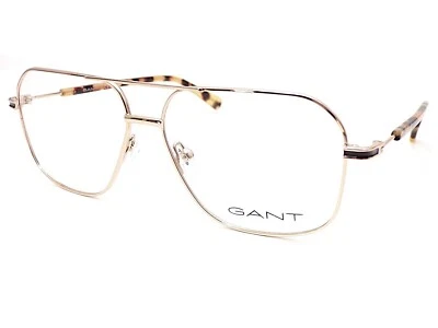 GANT Brillengestell Gold/Gelb-Braun Schildplatt 55mm Unisex Brille GA3246 032 - Bild 1 von 4