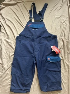 NWT Volvo Cars Work Bib Overalls Jumpsuit Pants Mechanic Garage Blue Engel 42.5 - Picture 1 of 8