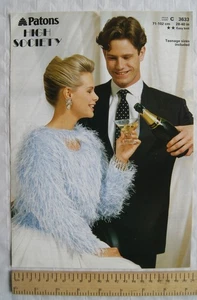 1981 Patons 3633 sweaters, High Society with Beehive DK, 28-42 inch, 71-107 cm - Picture 1 of 1
