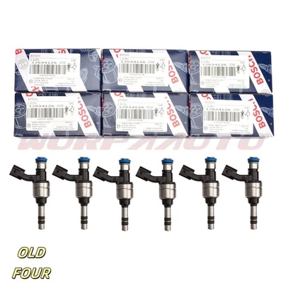 6X injetores de combustível Bosch para Cadillac Chevrolet GMC Buick 12-17 3.6L V6 12634126 - Imagem 1 de 4