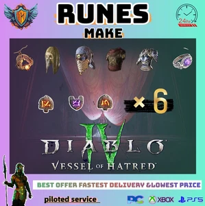 🔥DIABLO 4 SEASON 10✨ Rune set for Mythic Item (Uber Uniques) - Picture 1 of 2