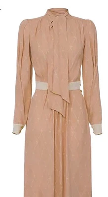 Nuevo Vestido Midi ELISABETTA FRANCHI IT40 US 4 S Hecho en Italia Foto 1 de 4