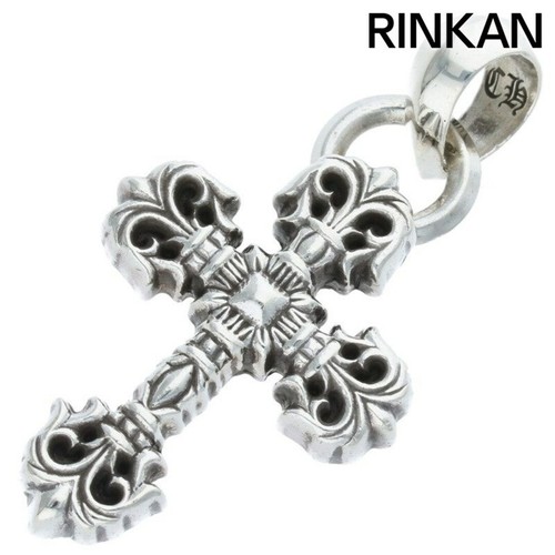 CHROME HEARTS Cromo cuori filigrana croce XSM W BALE filigrana croce XS cauzione argento senza collo