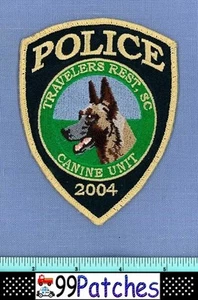 TRAVELERS REST CANINE UNIT K-9 SOUTH CAROLINA Police Shoulder Patch K9 DOG 7E - Picture 1 of 1