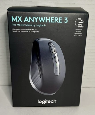 Logitech MX Anywhere 3 Wireless Bluetooth Fast Scrolling Mouse Graphite - Image 1 of 4