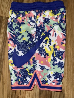 Nike NDA bloomin’ dri-fit girl’s size Large purple logo BASKETBALL SHORTS Camo - Image 1 of 4
