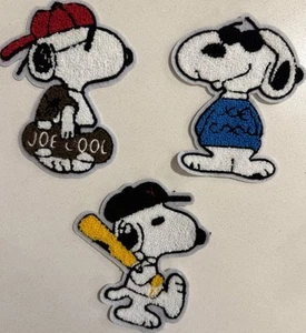(Set Of 3)  6 IN X 5 IN Large Embroidered Patch - Peanuts Snoopy  *Sew On only  - Picture 1 of 7