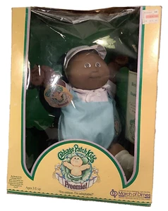 Cabbage Patch Kids-1983 Preemie Male African American Doll- Dillon Silvester NIB - Picture 1 of 11