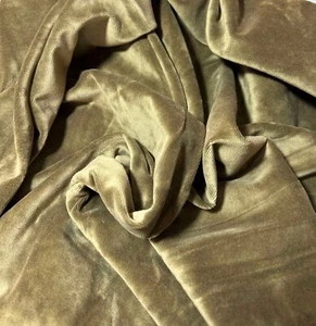Bronze Olive Green - Upholstery Weight Velvet Fabric - Picture 1 of 3