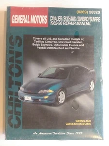 1982-96 Chilton's Repair Manual General Motors Models Cavalier, Skyhawk #28320 - Imagen 1 de 7