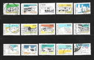 PORTUGAL – 1985-1989 – ARCHITECTURE DEFINITIVE ISSUE – 15 DIFFERENT – USED - Picture 1 of 2