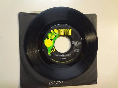 THEM: (w/Van Morrison) Richard Cory-Don’t You Know-U.S. 7" 66 Parrot 45 PAR 3003 Foto 1 de 2