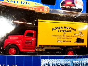 Camión de carga RTR Imex, HO=1/87 CLÁSICO-MOSSCA MUDANZA Y ALMACENAMIENTO CO.CONSTRUIDO 4 DISEÑO - Imagen 1 de 15