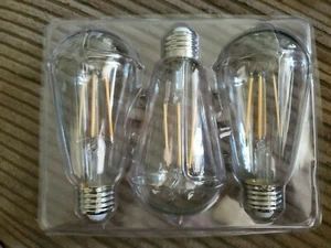 Vintage 6W LED Edison Bulbs 6 Pack ST64 120V AC 2700K -T8 - Picture 1 of 6