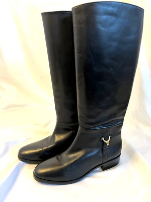 Botas de montar ETIENNE AIGNER Derby de cuero negro.  Alto.  8,5. Foto 1 de 4