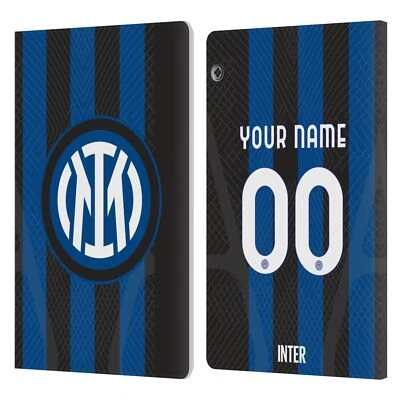 CUSTOM INTER MILAN 2022/23 CREST KIT LEATHER BOOK CASE FOR HUAWEI XIAOMI TABLET - Image 1 of 4