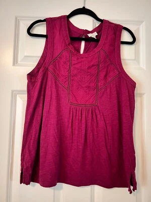 Caslon ~ Arándano ~ Súper Suave ~ Top Sin Mangas Para Mujer ~ Talla L Foto 1 de 4