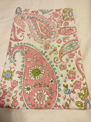 POTTERY BARN KIDS STANDARD PILLOW SHAM PINK LARA PAISLEY NWOT - Image 1 of 4