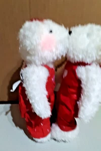2004 HALLMARK Valentine Blushing (light up) Bears Kissing Magnetic lips-Works - Picture 1 of 6