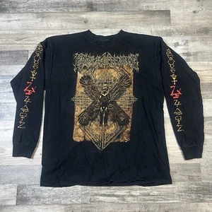 Vintage 2002 Cradle Of Filth Long Sleeve Death Metal T Shirt Sz XL - Picture 1 of 9