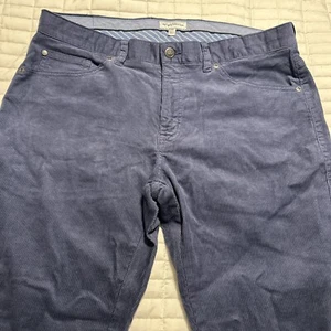 Peter Millar Pants Mens 34 Blue Corduroy Cotton Blend Mens Capri - Picture 1 of 8
