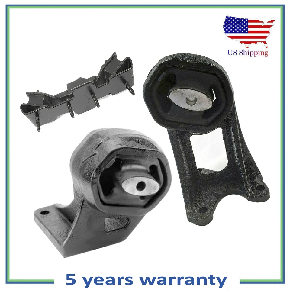 Juego de 3 piezas de montaje de motor y transmisión para Dodge Dakota 2005-2010 4,7 L V8 Foto 1 de 4