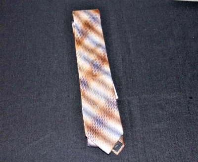 Corbata Kenneth Cole Reaction Hombre Marrón Dorado 57x3" Foto 1 de 3