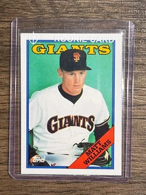 1988 Topps MATT WILLIAMS ROOKIE CARD #372 (RC) Giants - Image 1 of 2