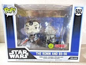 Funko Pop! - The Ronin & B5-56 - Star Wars #502 Deluxe Target Exc. Glows in Dark - Picture 1 of 12