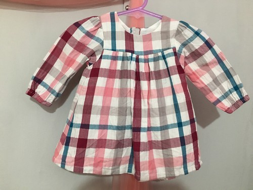 OFF WHITE Vestito manica lunga a quadri a righe bianco sporco bambina 0 3m?