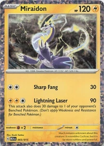 2024 Pokemon McDonald's Happy Meal Promo Miraidon Holo 003/015 - Picture 1 of 2